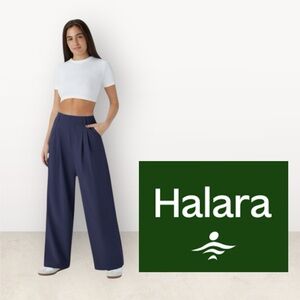 Halara WomenBreezeful High Waisted Wide Leg Palazzo Pants Navy Quick Dry M Tall